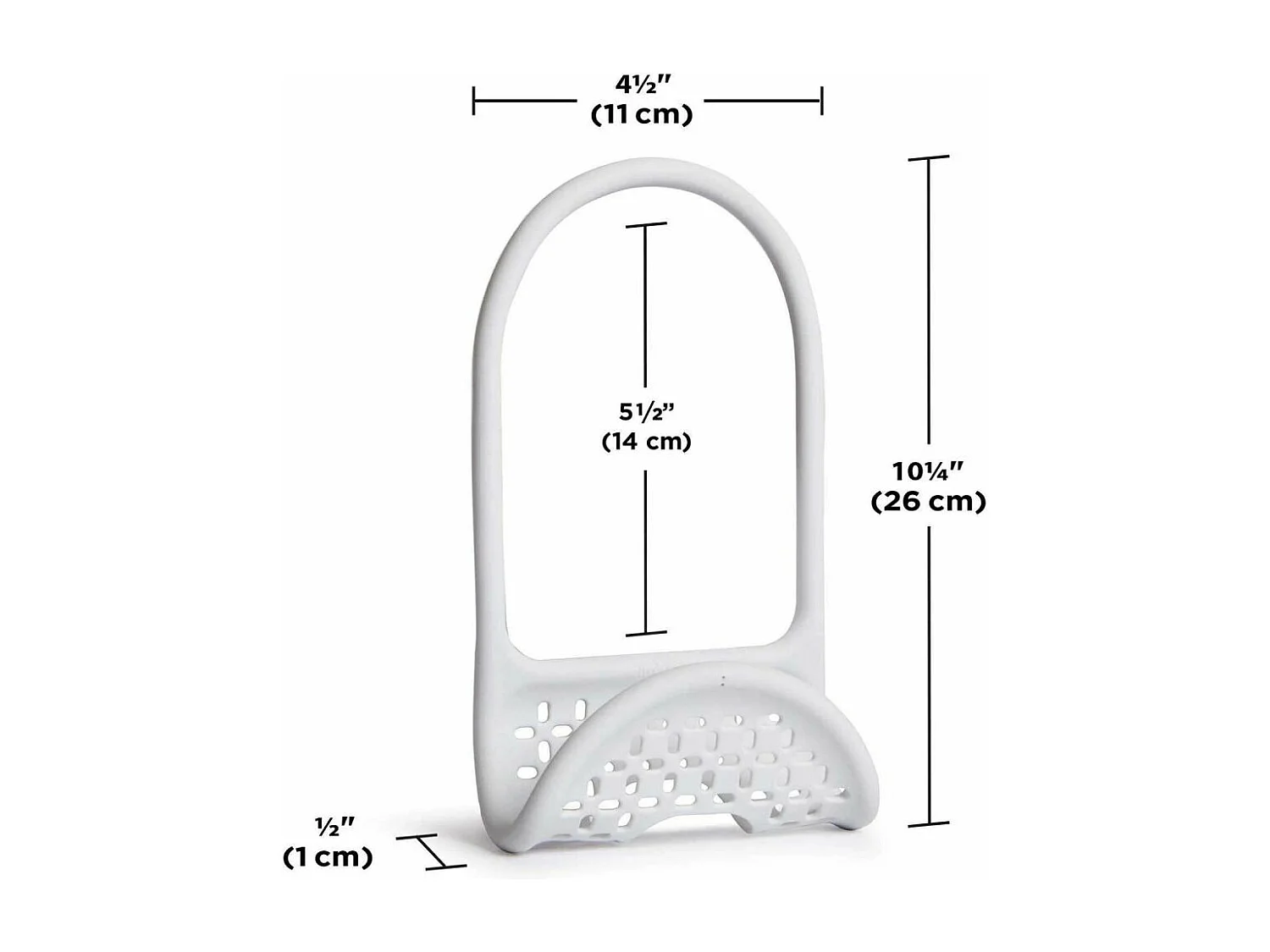 Support accessoires robinet Blanc