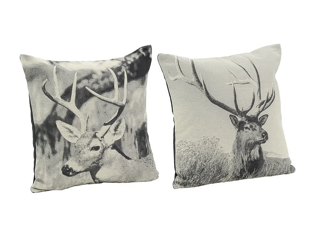 Coussin cerfs en coton (lot de 2) Lot de 2