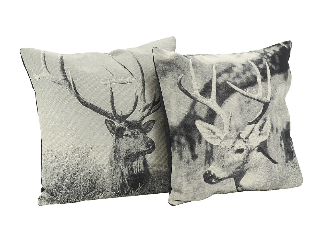 Coussin cerfs en coton (lot de 2) Lot de 2