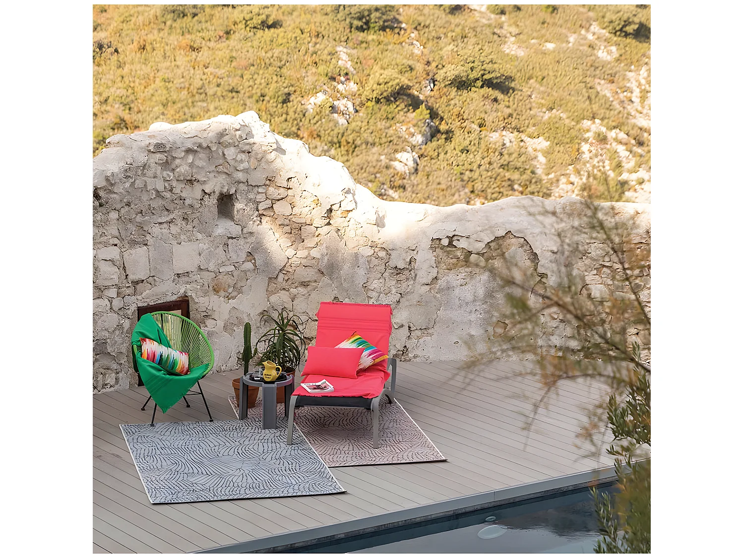 Maeva outdoor tapijt Tijm 120 x 170 cm