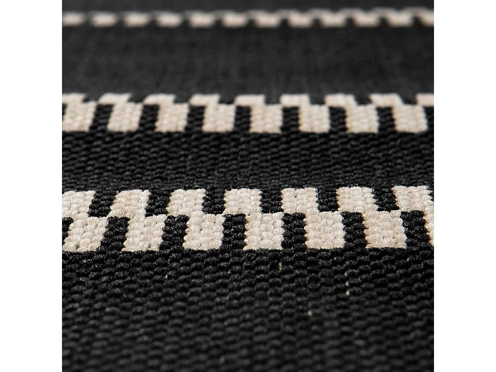 Tapis extérieur en polypropylène Paomia tonnerre 160 x 230 cm