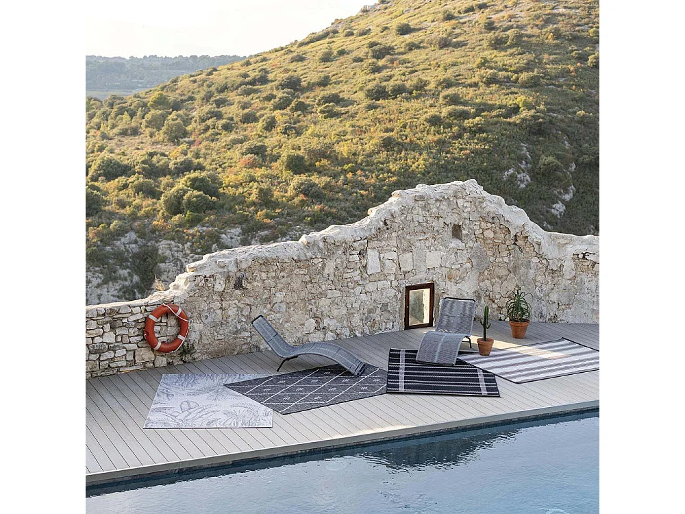 Tapete outdoor Paomia Pérola 60 x 110 cm