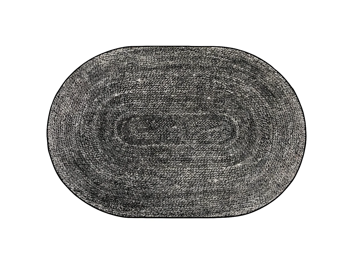 Tapis extérieur en polypropylène Malia Ovale