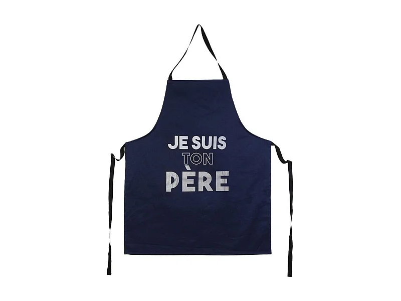 Tablier adulte en tissu Papa Bleu