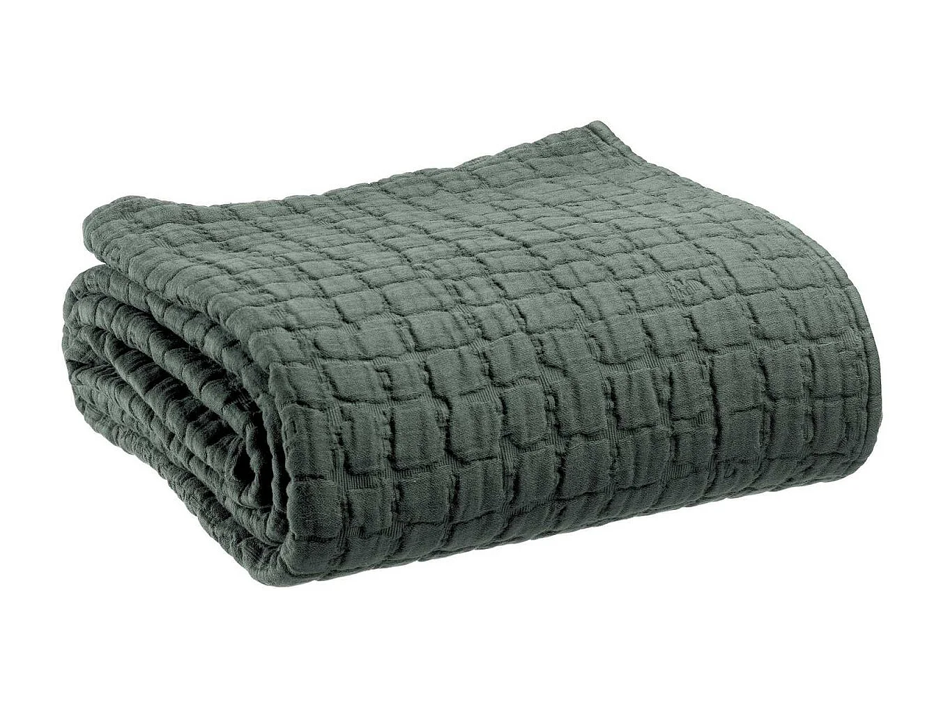 Plaid en coton Swami 130 x 200 cm Thym