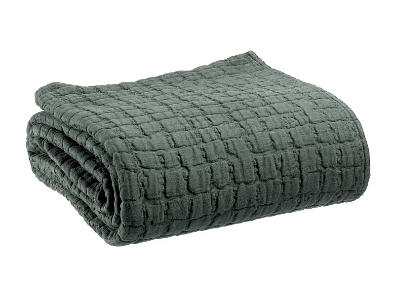 Plaid en coton Swami 130 x 200 cm Thym