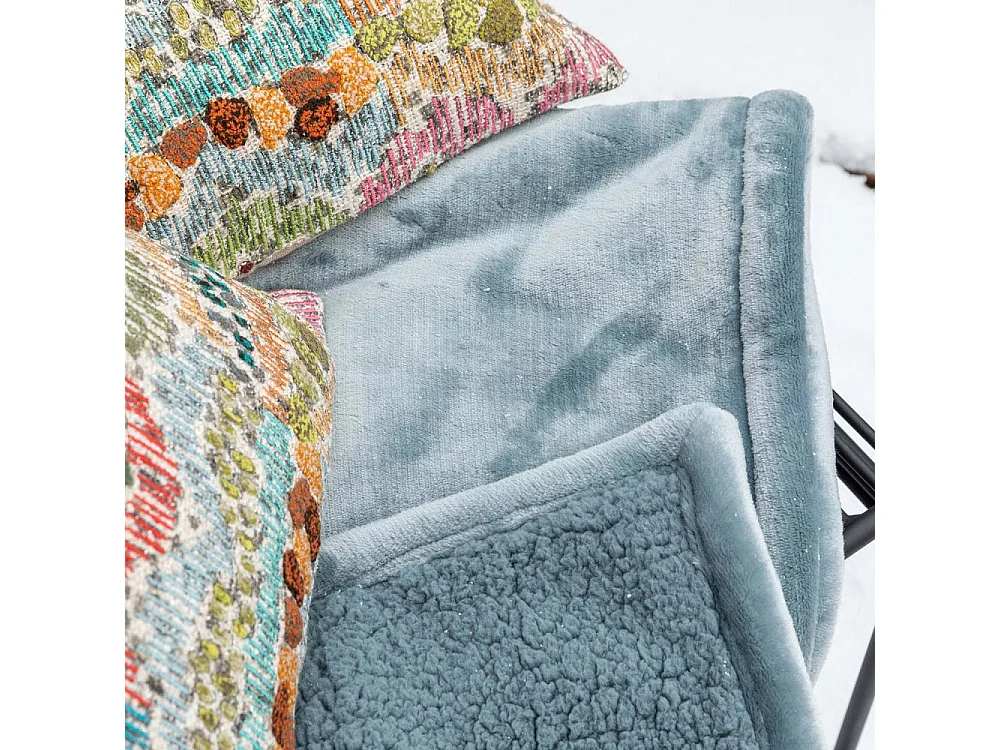 Maxi plaid en polyester Michka 220 x 180 cm