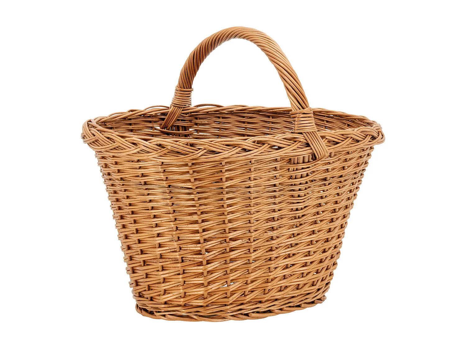 Panier de marché en osier buff 1