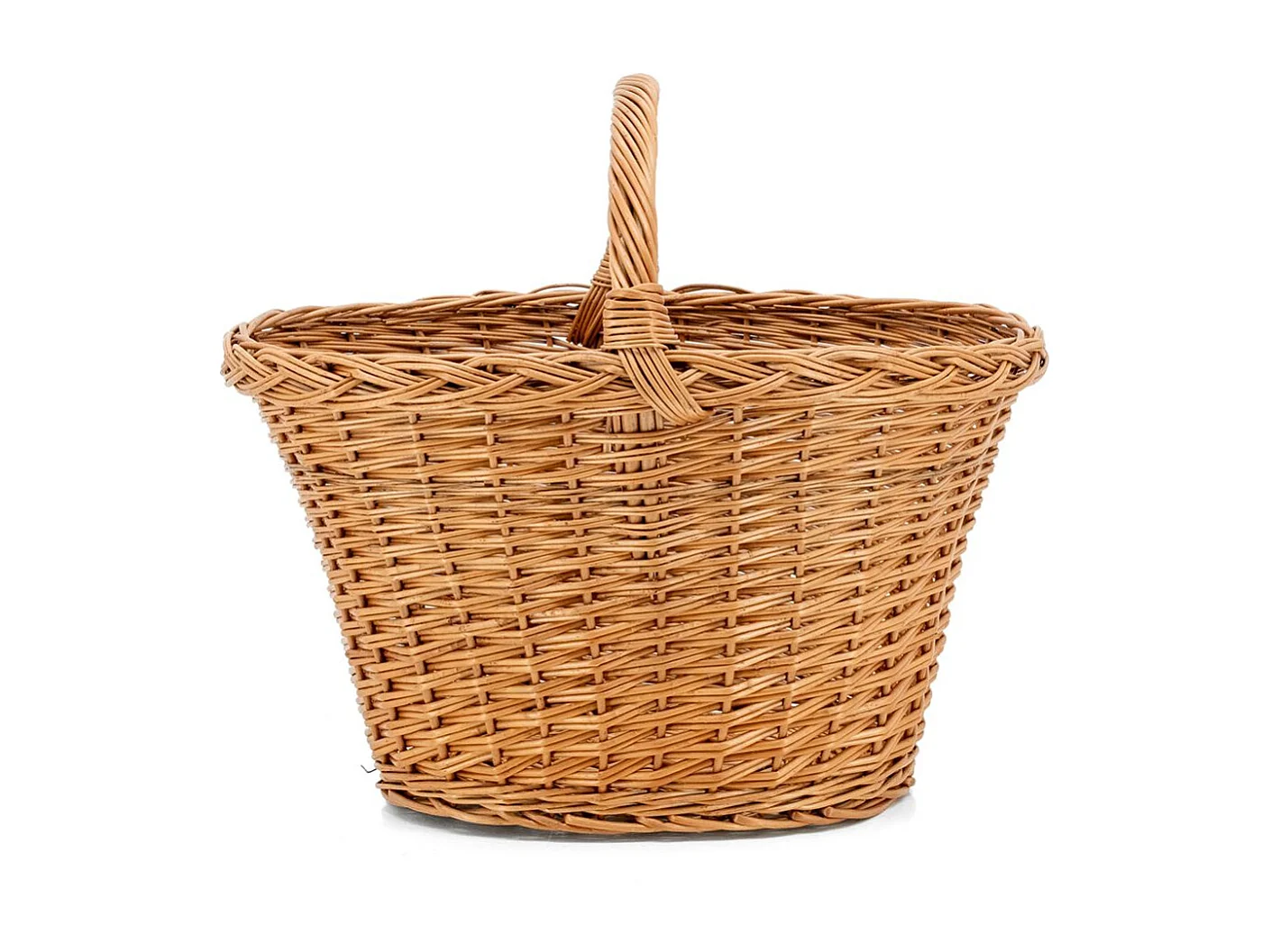 Panier de marché en osier buff 1