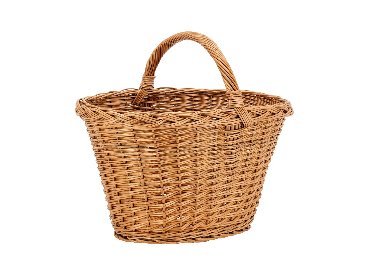 Panier de marché en osier buff 1