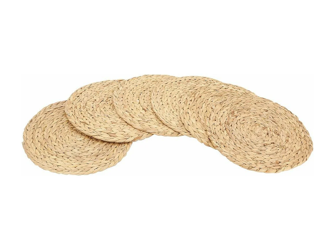 Sets de table ronds en jacinthe