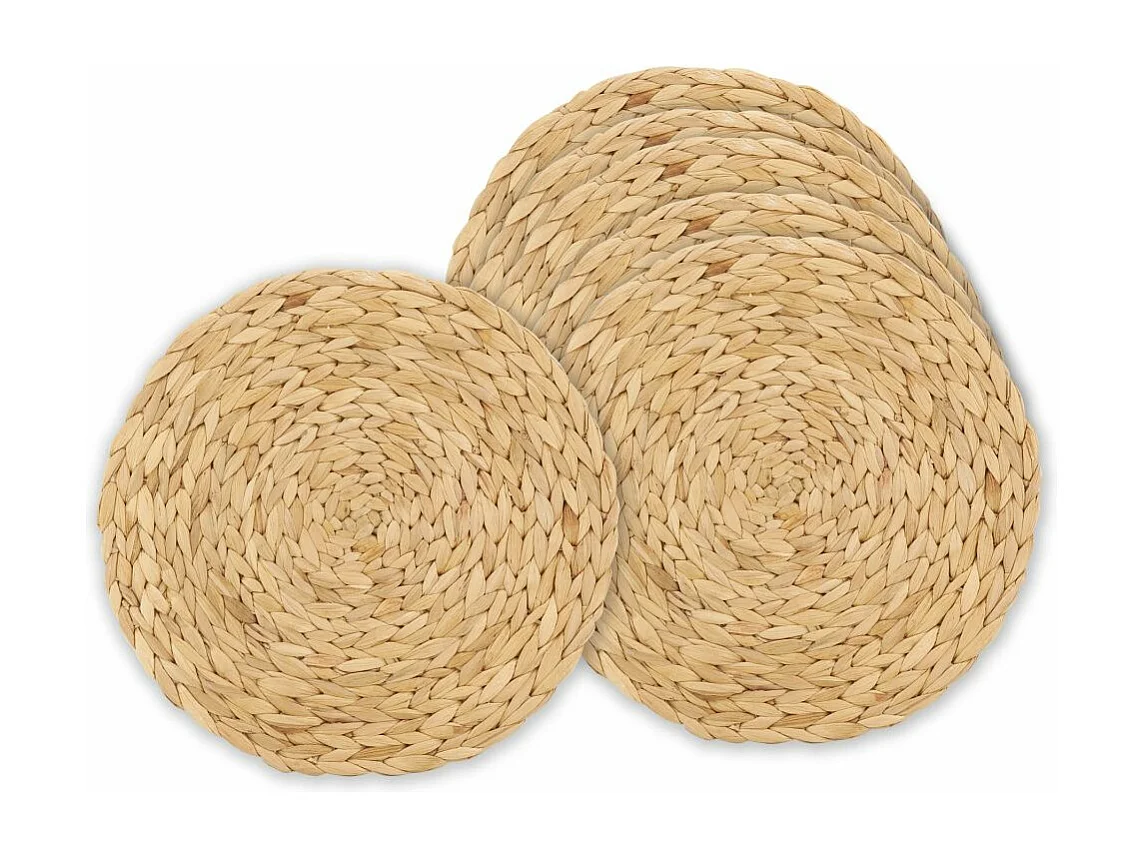 Sets de table ronds en jacinthe