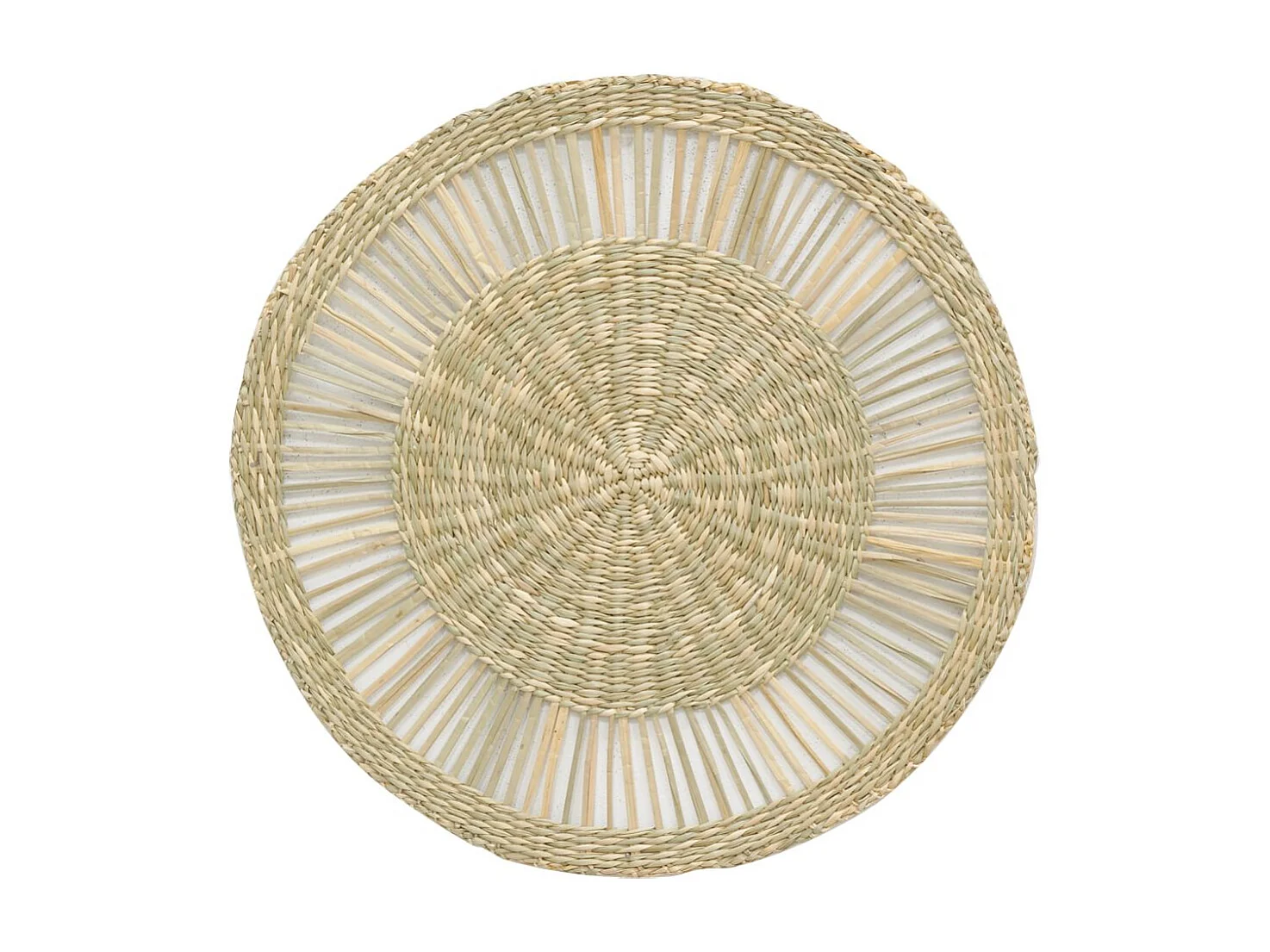 Sets de table en jonc de mer naturel ajouré