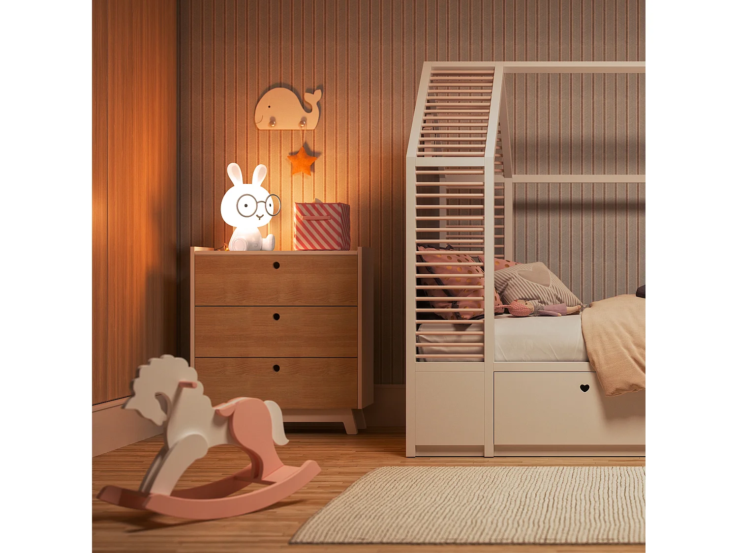 Nachtlicht für Kinder Kaninchen 23 cm