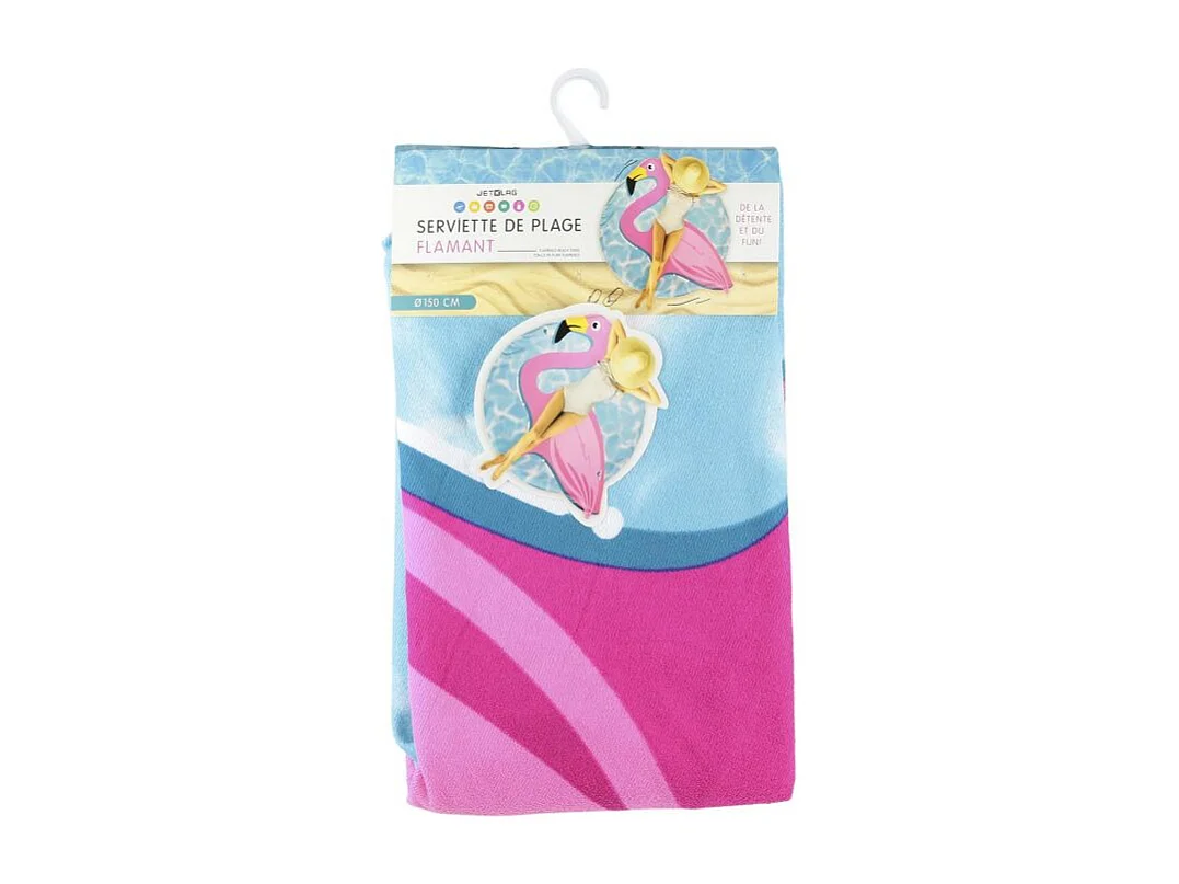 DRAP DE PLAGE 150CM FLAMANT M8