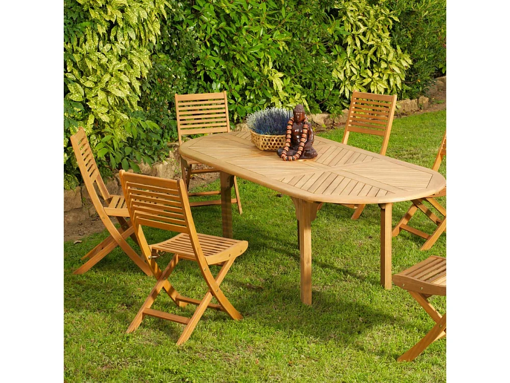 Chaise en eucalyptus Saturne