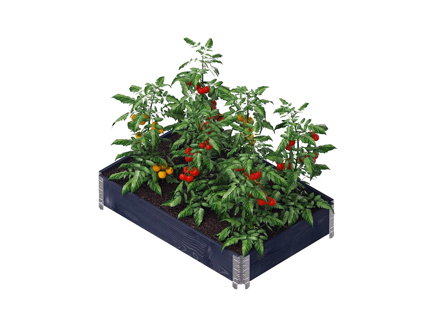 Carré potager Gardenbox 120 x 80 cm Noir