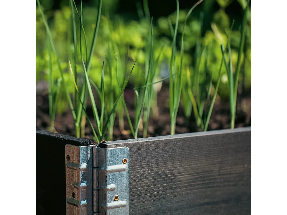 Carré potager Gardenbox 120 x 80 cm Noir
