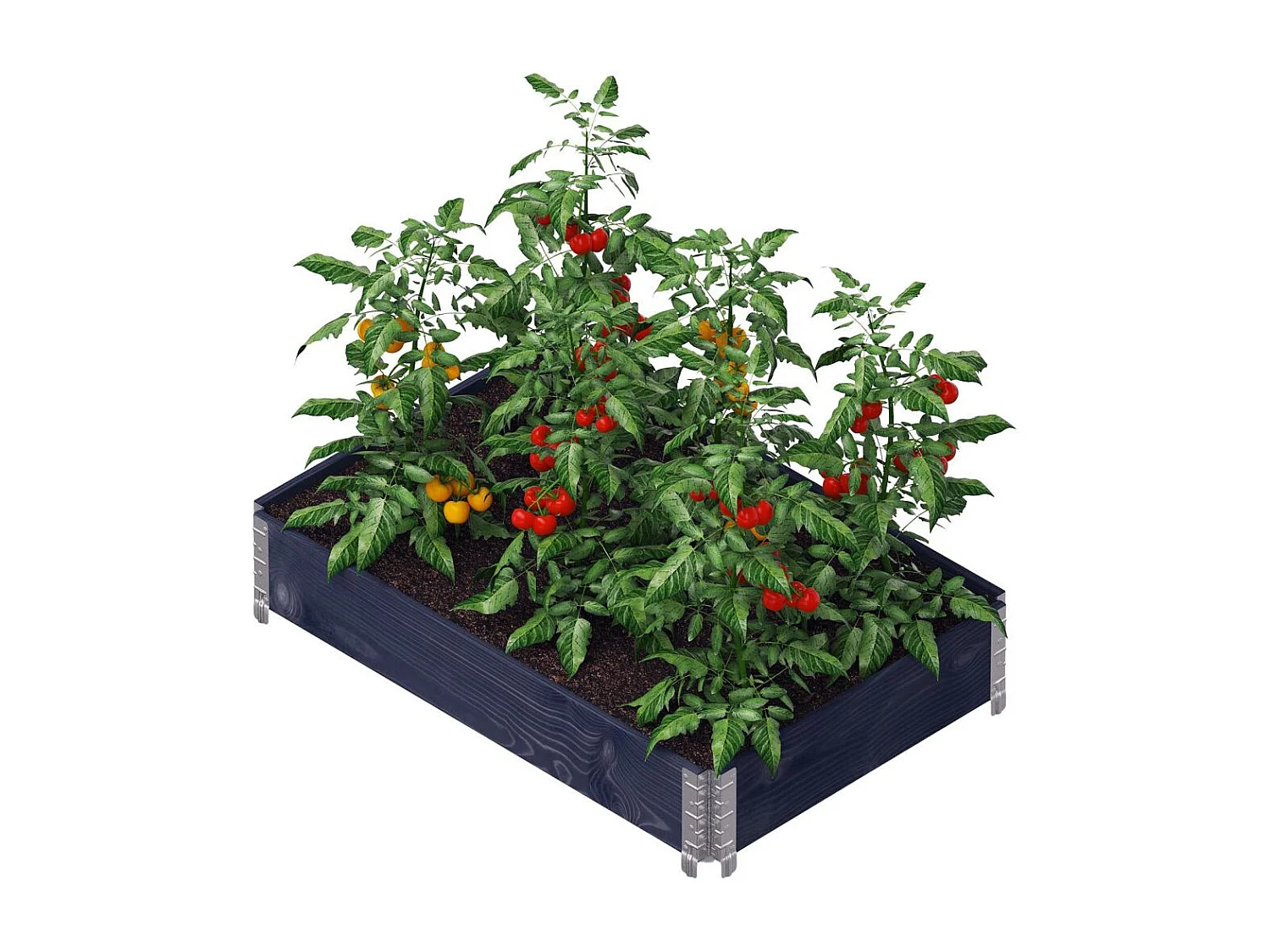 Carré potager Gardenbox 120 x 80 cm Noir