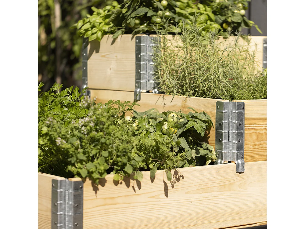 Carré potager 3 niveaux Stepped Bed 120 x 80 x 58.5 cm