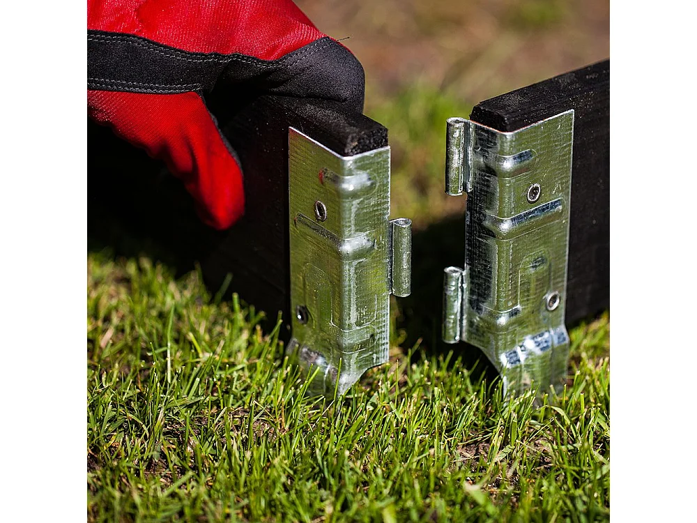 Carré potager Gardenbox 120 x 80 cm (Lot de 2) Noir