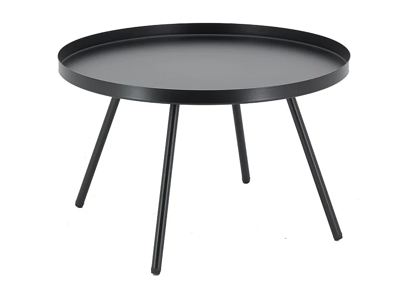 Table basse en métal Ø 50 H 31.5 Noir