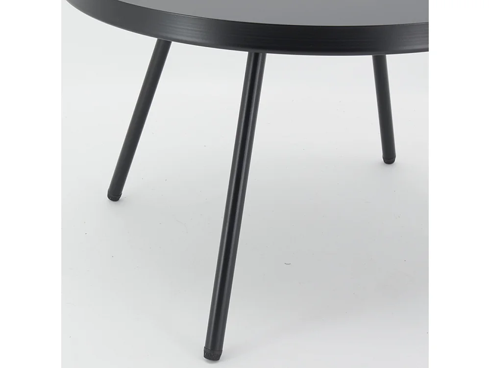 Table basse en métal Ø 50 H 31.5 Noir