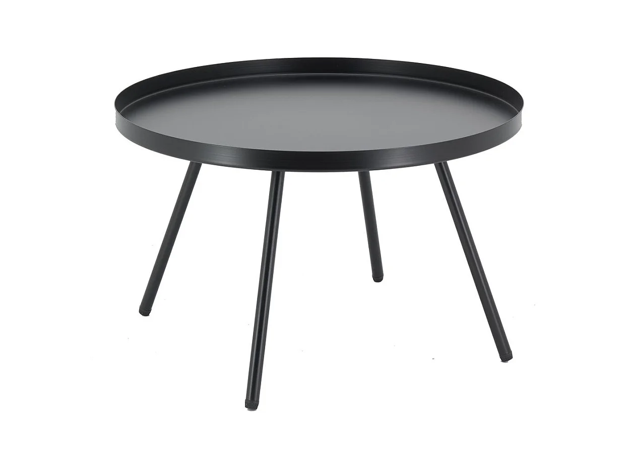 Table basse en métal Ø 50 H 31.5 Noir