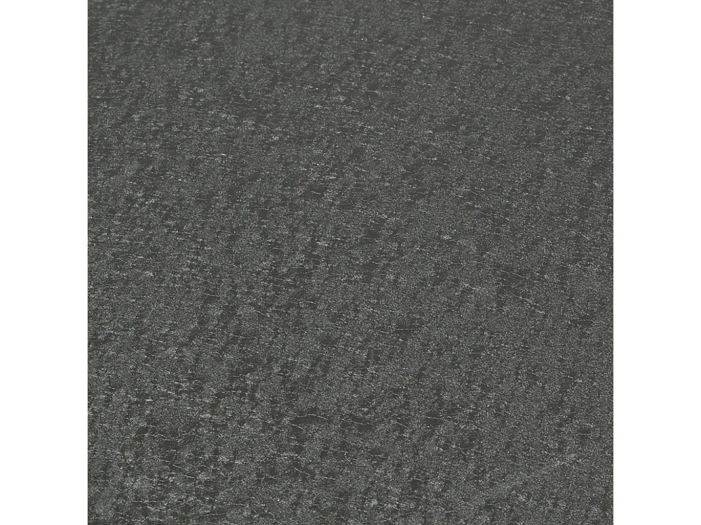 Table basse ovale en métal texturé noir