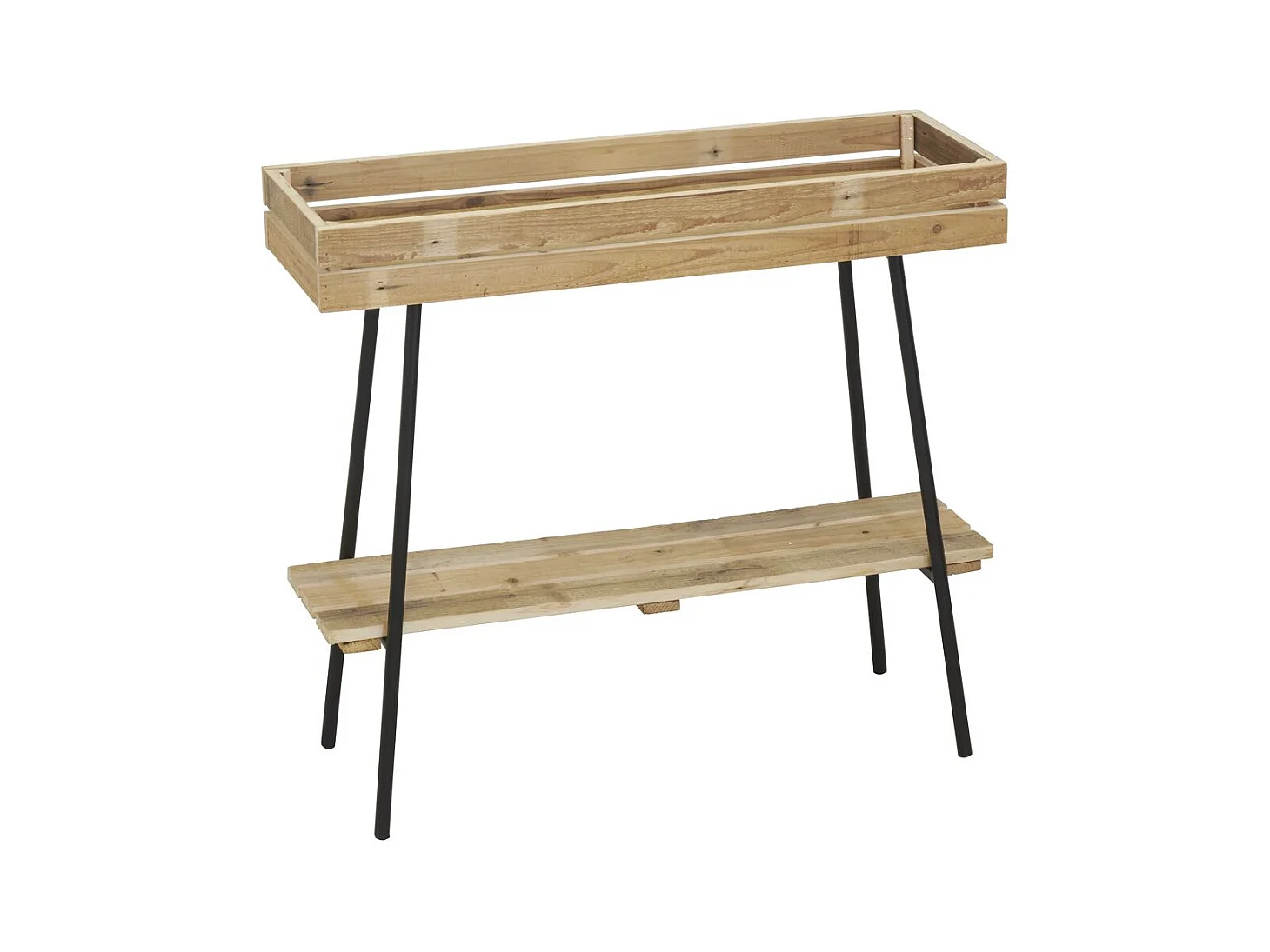 Potager sur pieds en bois recyclé