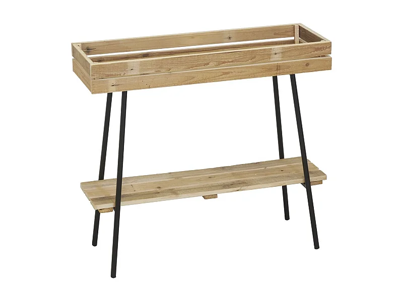 Potager sur pieds en bois recyclé