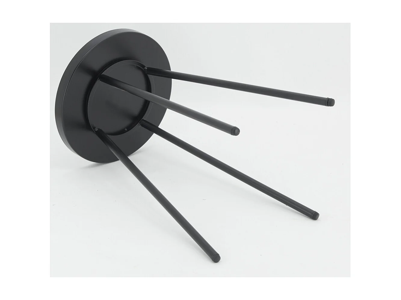 Table basse en métal Ø 30 H 50 Noir