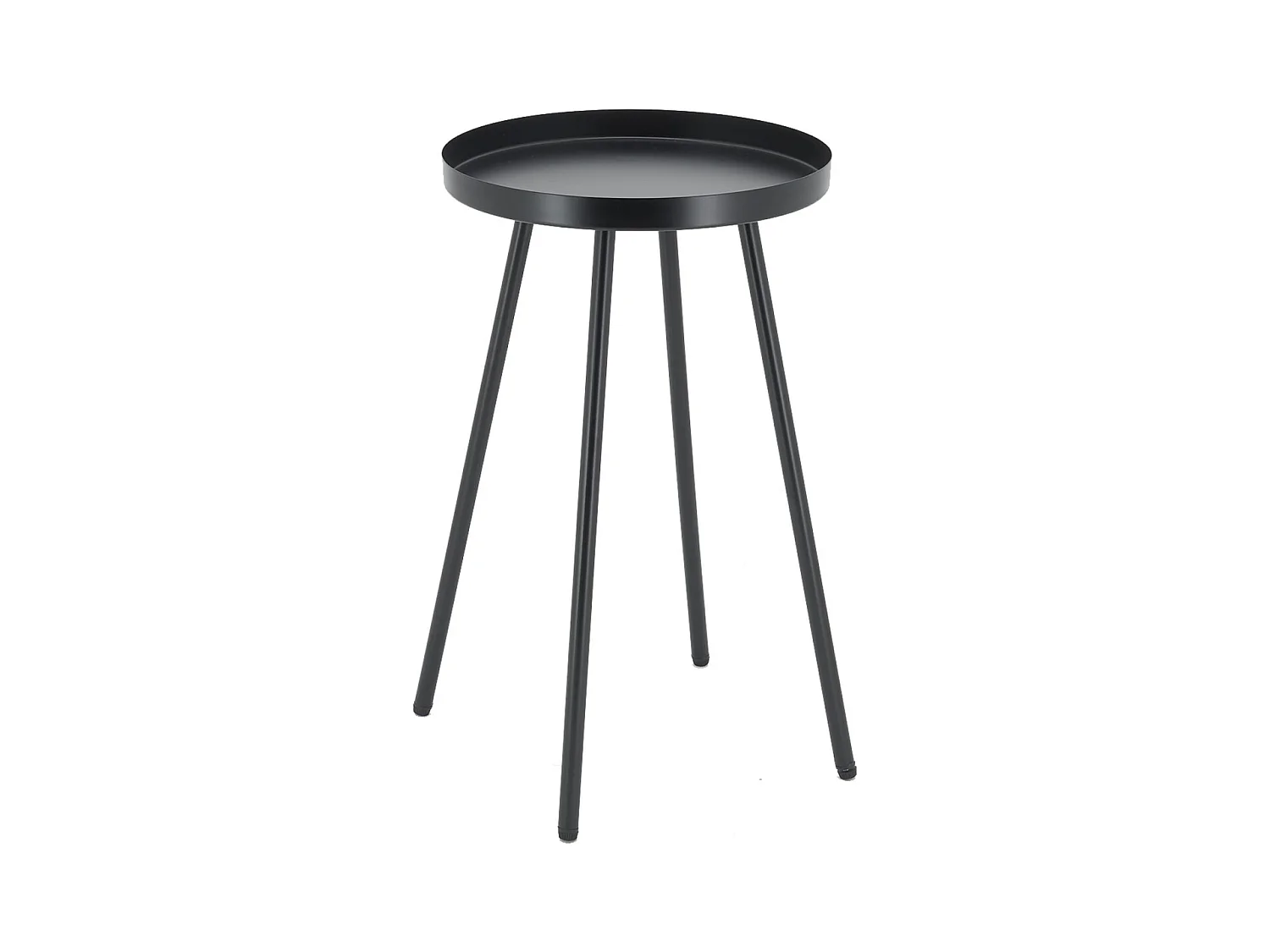 Table basse en métal Ø 30 H 50 Noir