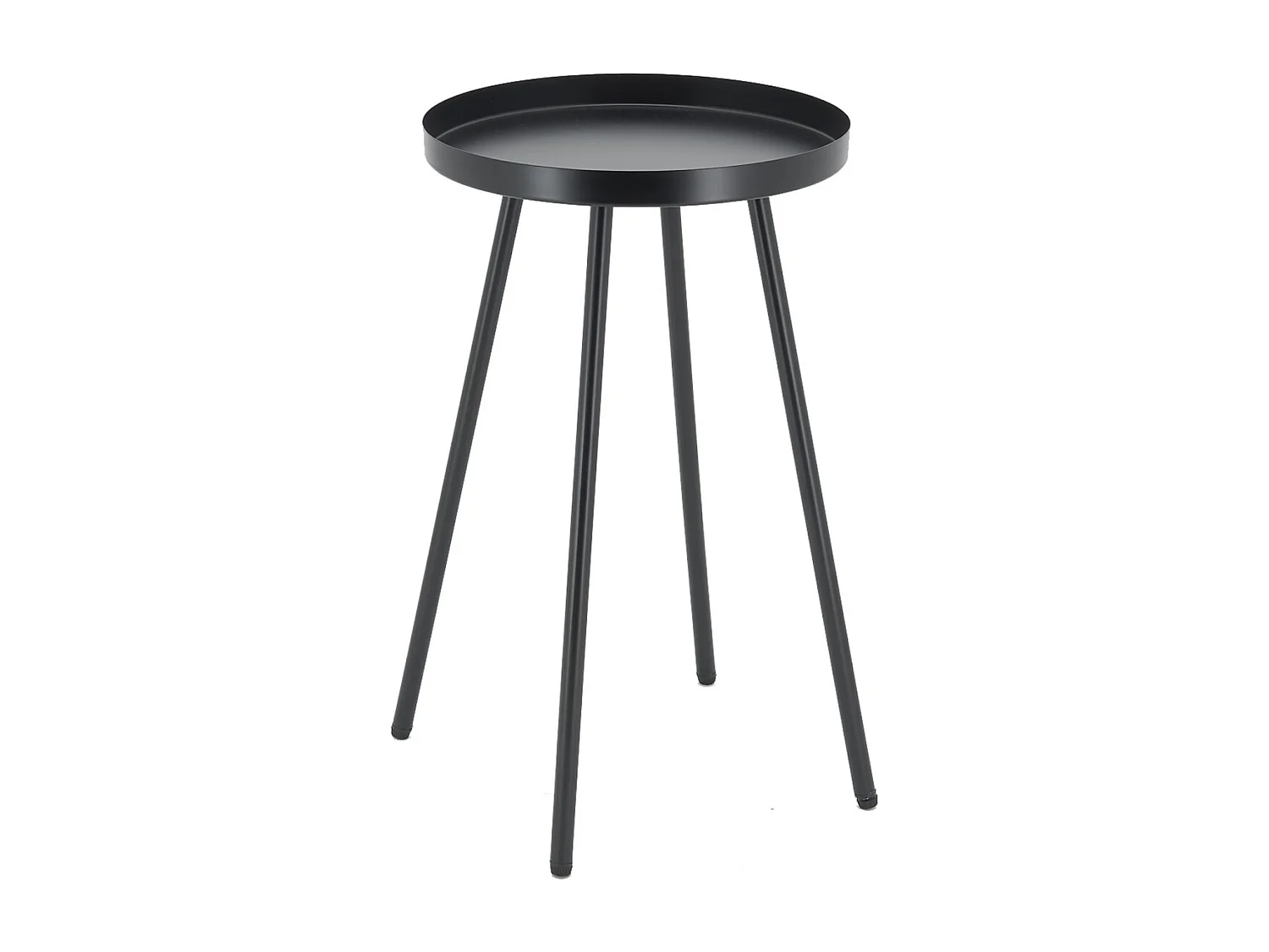 Table basse en métal Ø 30 H 50 Noir