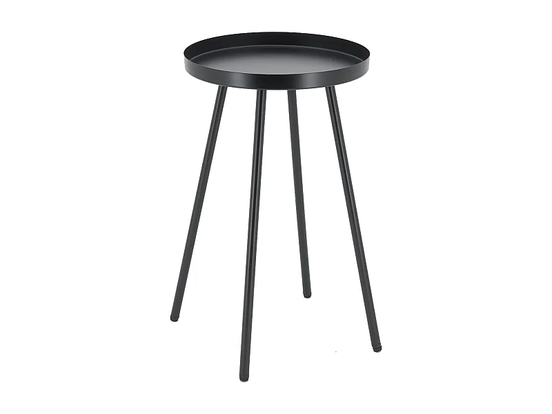 Table basse en métal Ø 30 H 50 Noir