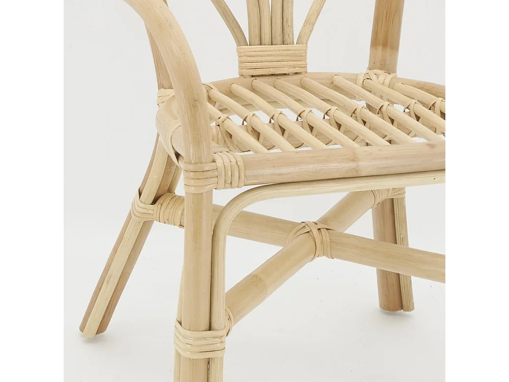 Fauteuil enfant en rotin Joseph Naturel
