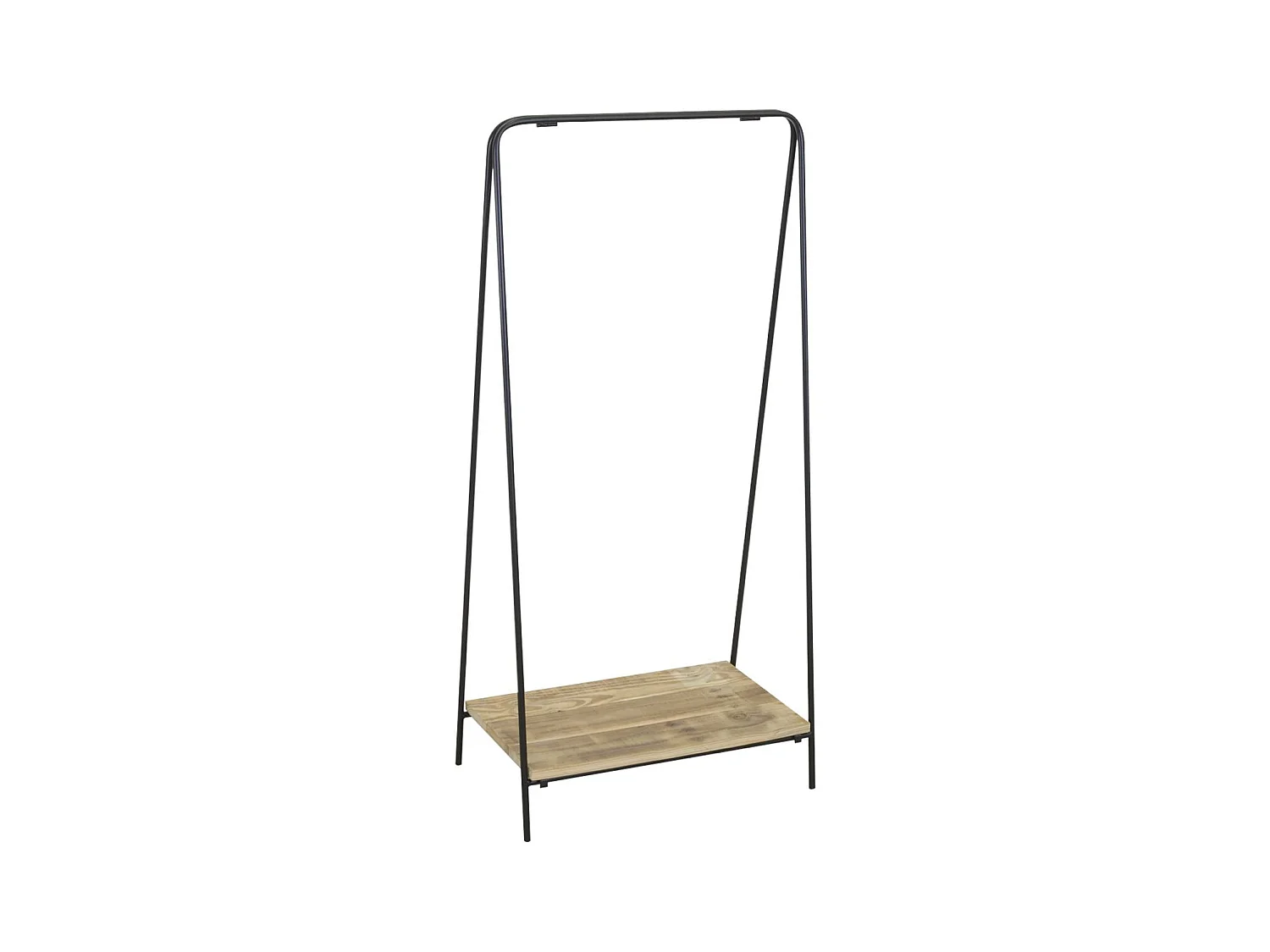 Porte-manteaux en métal et bois