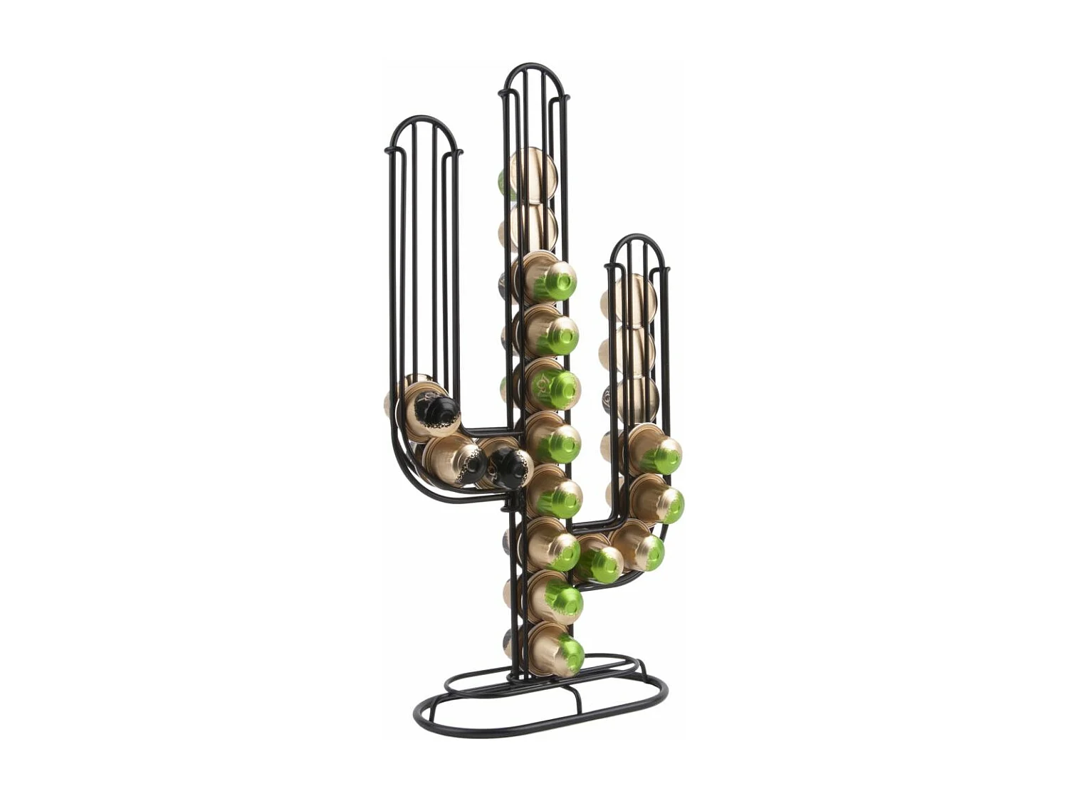 Porta cápsulas de metal Cactus