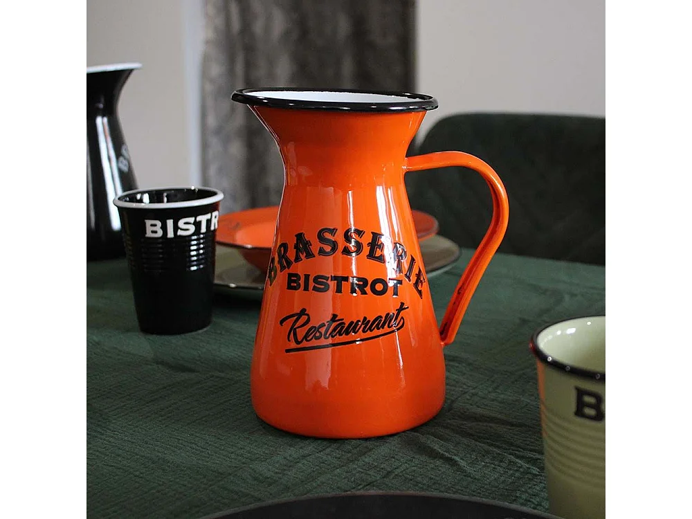 Broc en métal coloré Brasserie-Bistrot