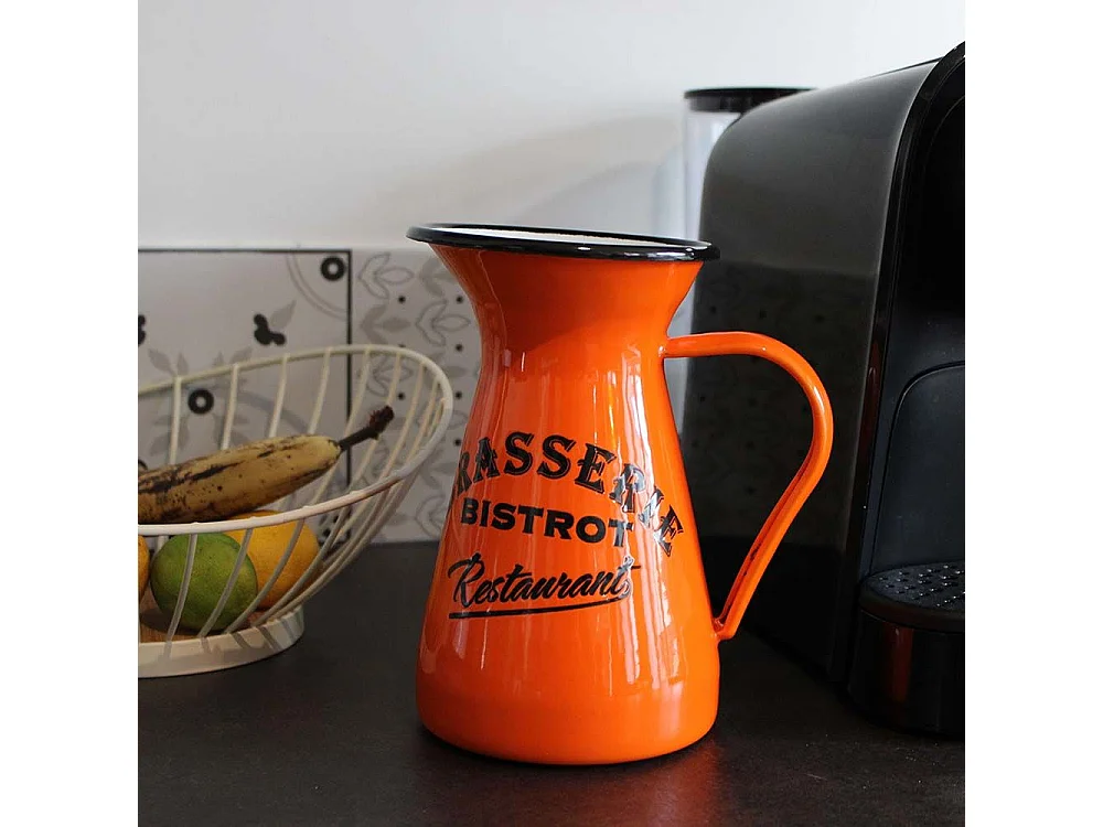 Broc en métal coloré Brasserie-Bistrot