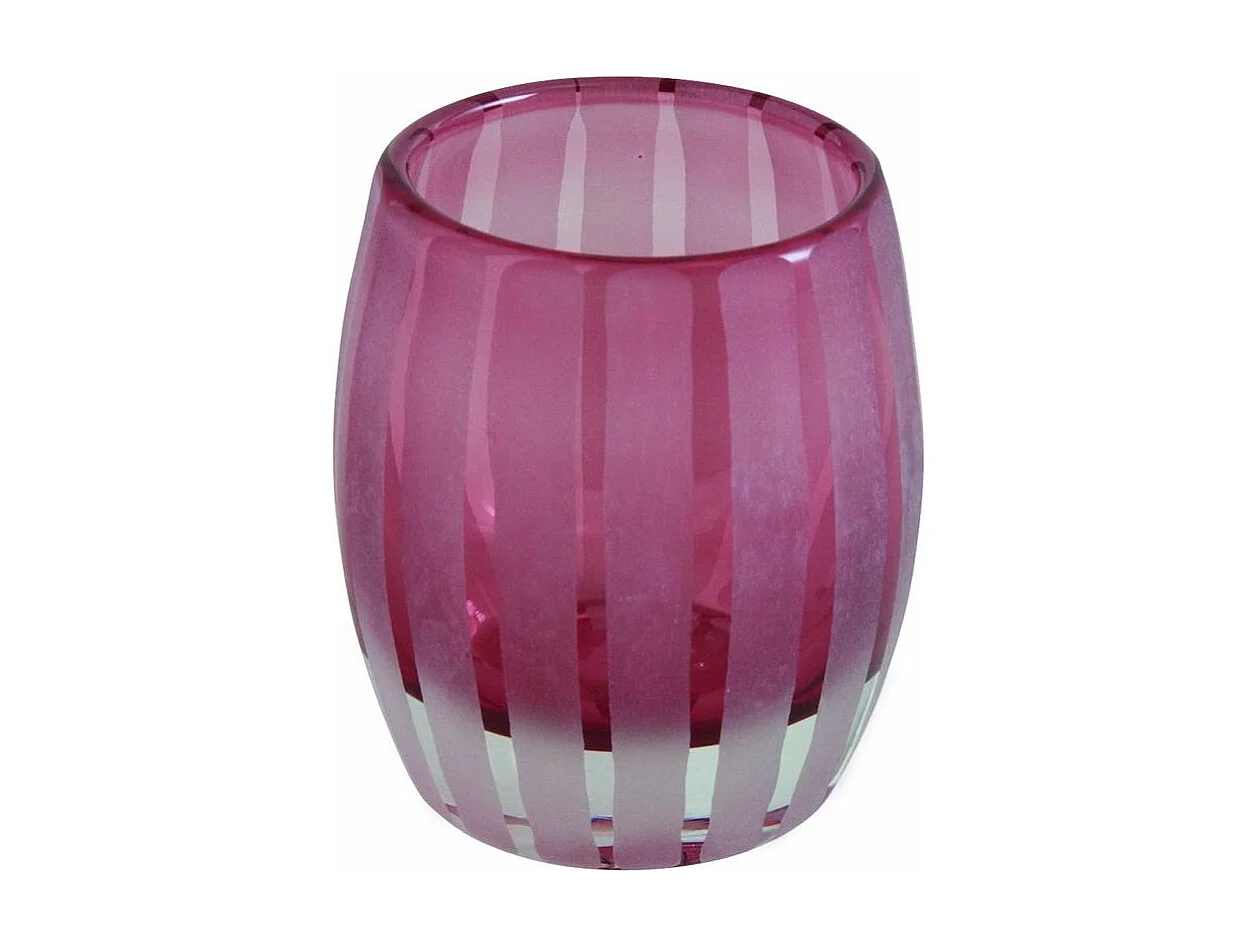 Bougeoir photophore 11cm Elegance (Lot de 3) Rose