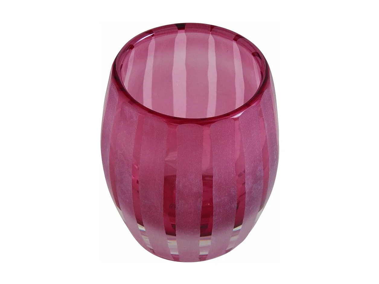 Bougeoir photophore 11cm Elegance (Lot de 3) Rose