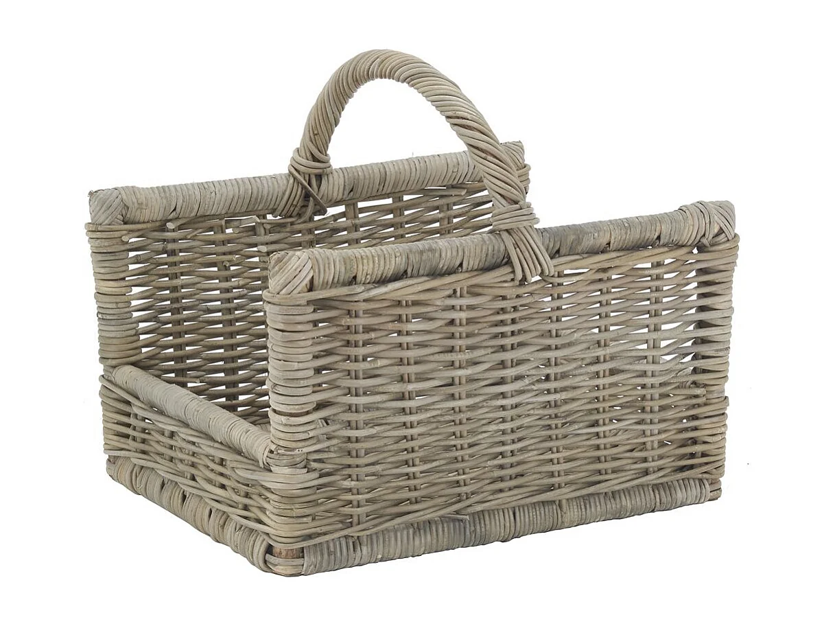 Panier à bûches rectangulaire en poelet