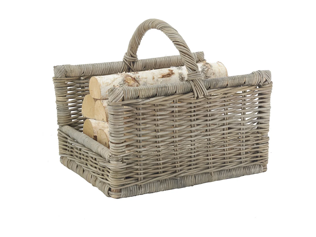 Panier à bûches rectangulaire en poelet