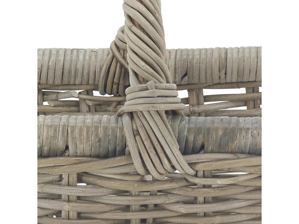 Panier à bûches rectangulaire en poelet