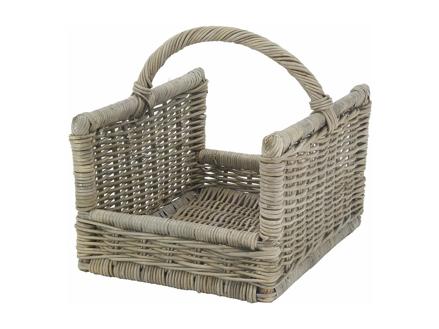 Panier à bûches rectangulaire en poelet