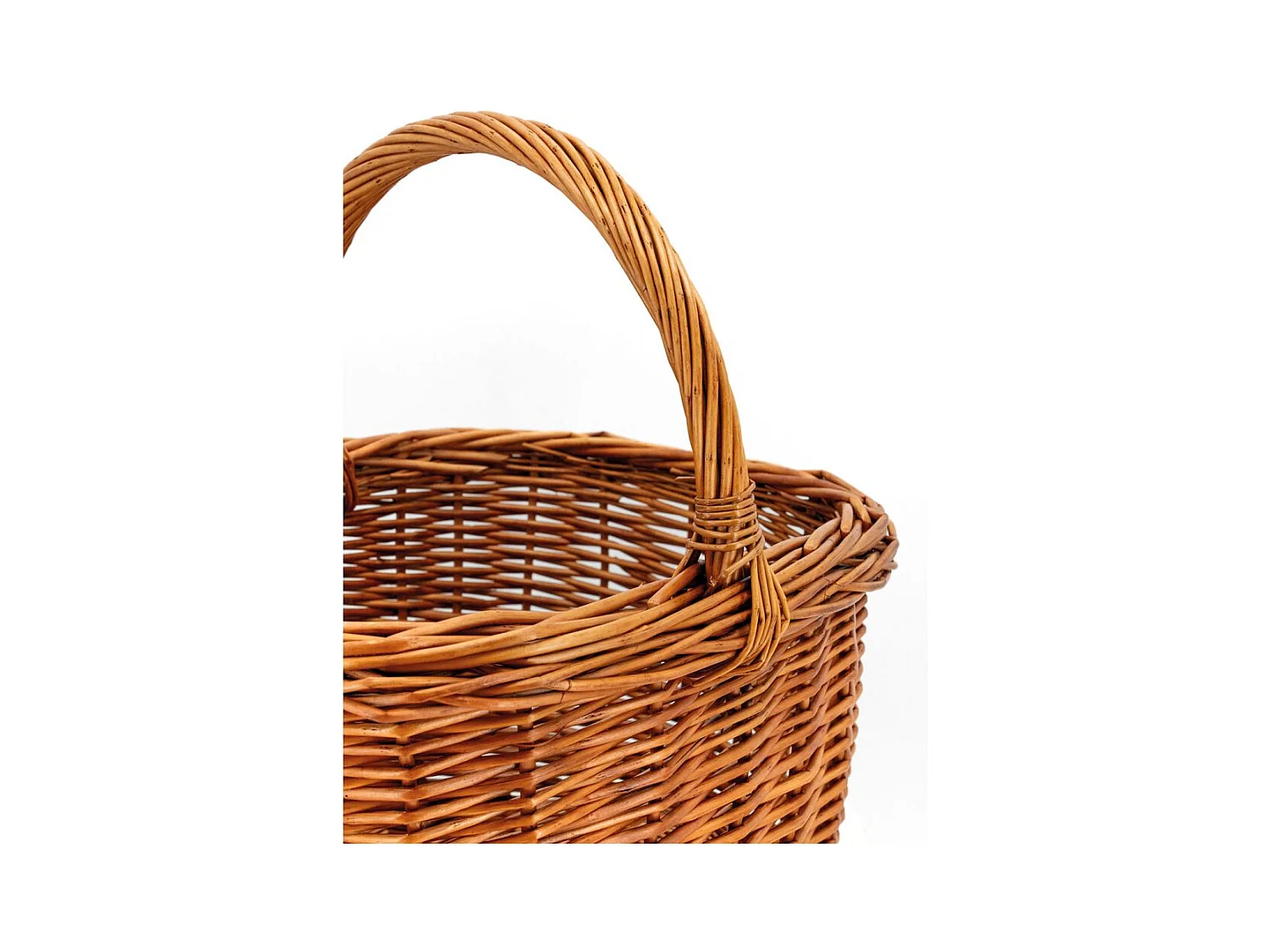 Panier rectangulaire en osier buff Rectangulaire