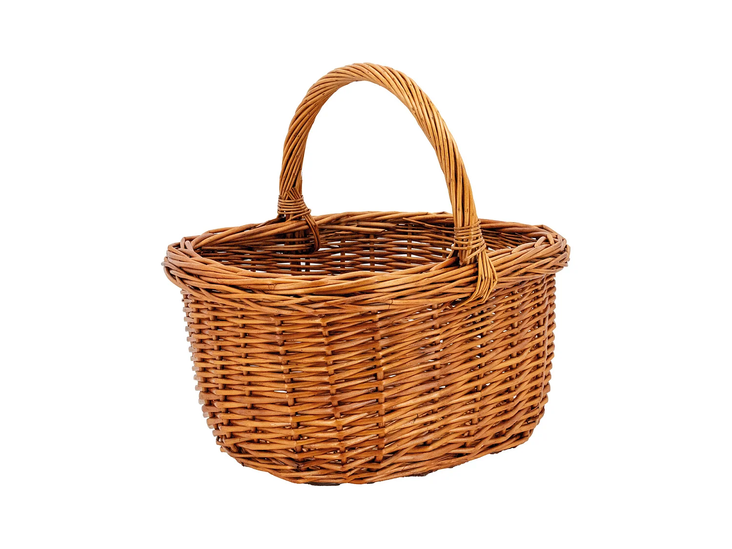 Panier rectangulaire en osier buff Rectangulaire
