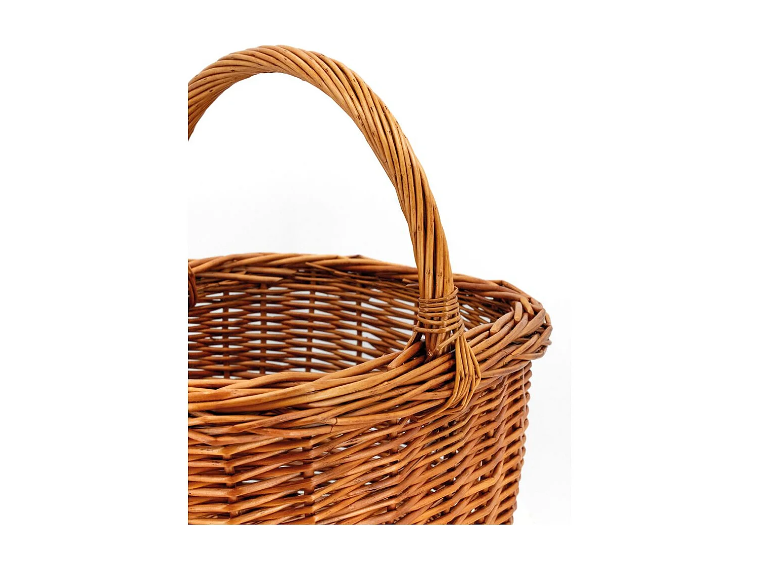 Panier rectangulaire en osier buff Rectangulaire