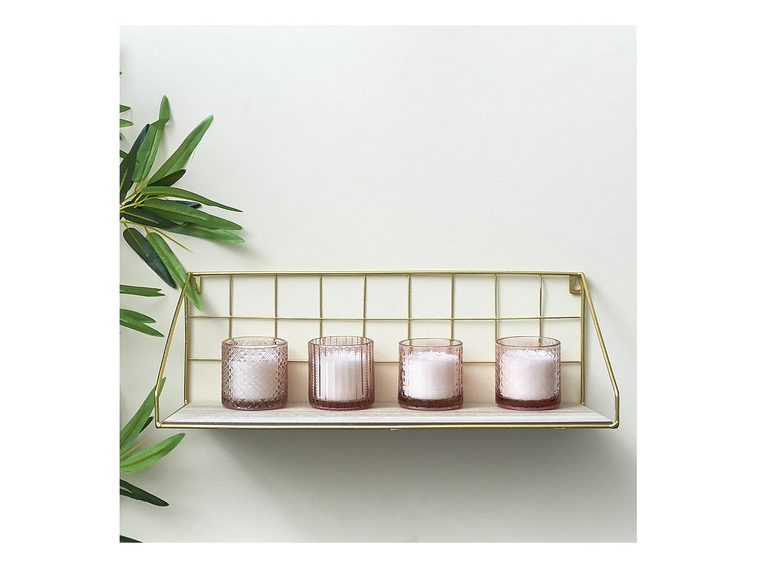 Etagere Rectangle Doree Or